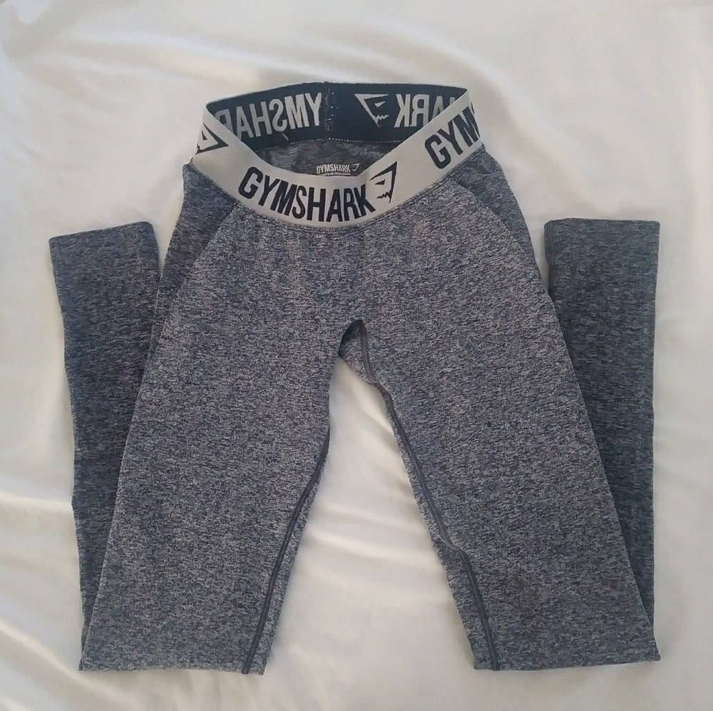 Gymshark V3 Sapphire Blue/Marl Grey Flex Leggings